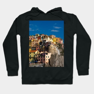 View on the cliff town of Manarola, one of the colorful Cinque Terre on the Italian west coast Hoodie